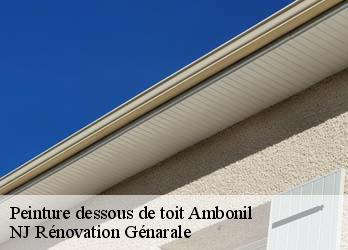 Peinture dessous de toit  ambonil-26800 NJ Rénovation Génarale