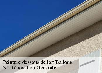 Peinture dessous de toit ballons-26560 NJ Rénovation