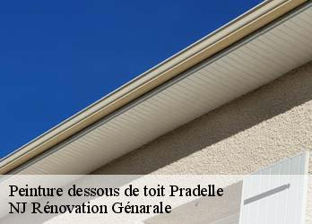 Peinture dessous de toit pradelle-26340 NJ Rénovation Génarale