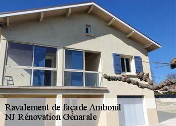 Ravalement de façade  ambonil-26800 NJ Rénovation Génarale