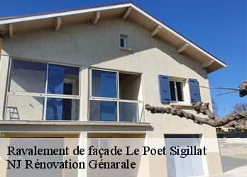 Ravalement de façade le-poet-sigillat-26110 NJ Rénovation