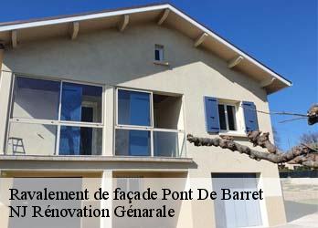 Ravalement de façade pont-de-barret-26160 NJ Rénovation Génarale