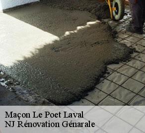 Maçon  le-poet-laval-26160 NJ Rénovation Génarale