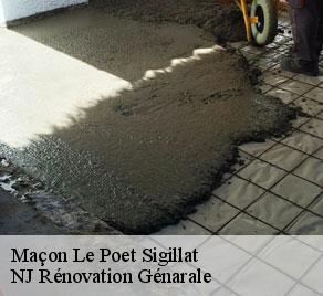 Maçon  le-poet-sigillat-26110 NJ Rénovation Génarale