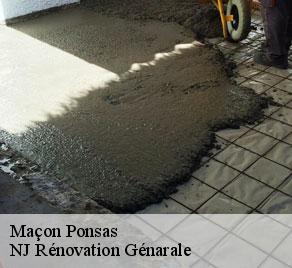 Maçon  ponsas-26240 NJ Rénovation Génarale
