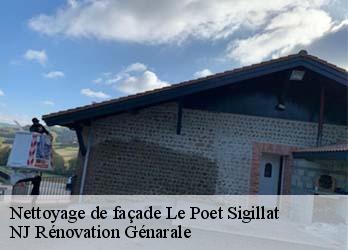 Nettoyage de façade  le-poet-sigillat-26110 NJ Rénovation Génarale