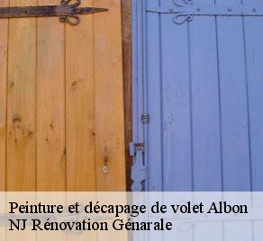 Peinture et décapage de volet  albon-26140 NJ Rénovation Génarale