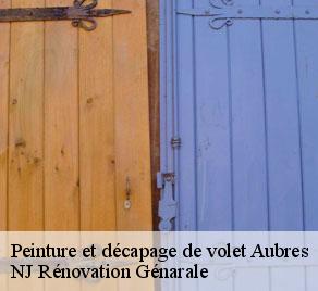 Peinture et décapage de volet aubres-26110 NJ Rénovation Génarale