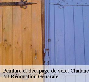 Peinture et décapage de volet chalancon-26340 NJ Rénovation Génarale